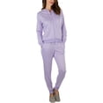 thumbnail image 1 of ToBeInStyle Women's French Terry Activewear Hooded Jacket & Pants, 1 of 7