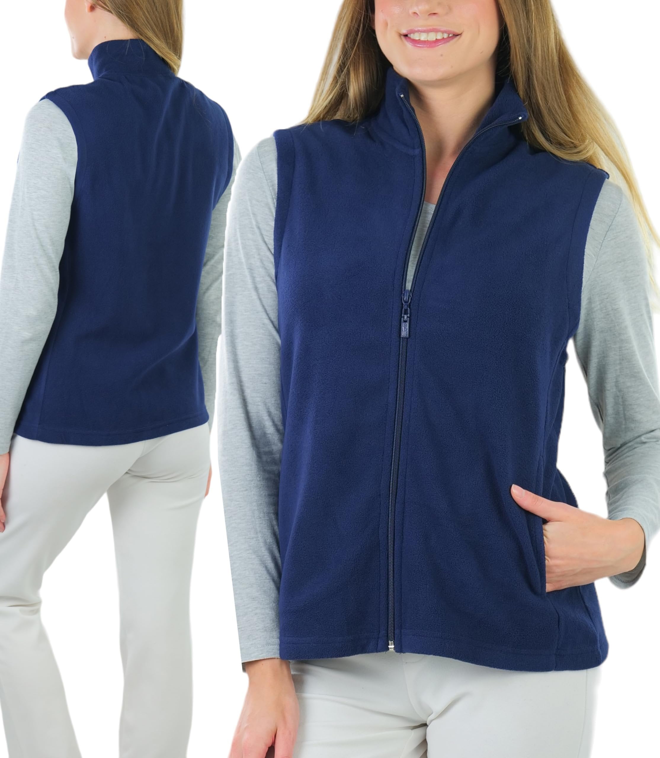 2010089 Navy Blue High Collar Jacket