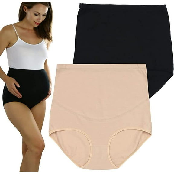 ToBeInStyle Women's High Waist Over The Bump Maternity Underwear