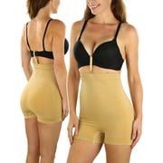 ToBeInStyle Womens High-Waisted Boyshort Shaper w/Bra Strap