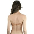 thumbnail image 1 of ToBeInStyle Women's Lace Bandeau with Crisscross Back - Bronze - Medium, 1 of 3