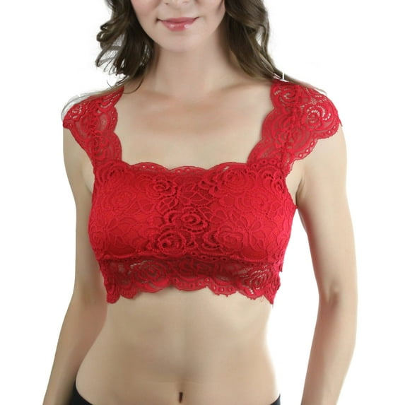 ToBeInStyle Women's Lace Padded Bralette
