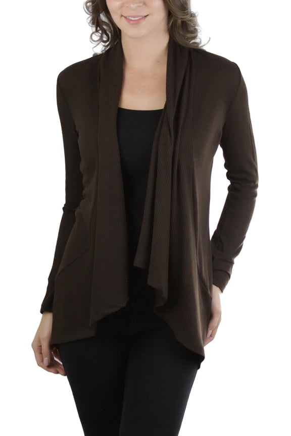 Women's Long Sleeve Cascade Open Hacci Cardigan