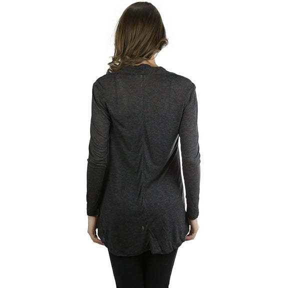 ToBeInStyle Women's Long Sleeve Fly Away Open Cardigan