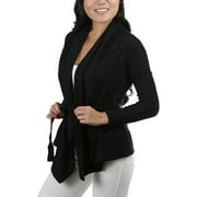 TOBEINSTYLE Women's Long Sleeve Knit Acrylic Open Cardigan