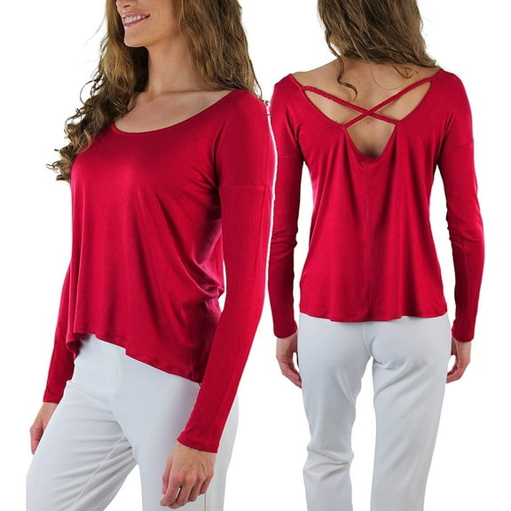 ToBeInStyle Women's Long Sleeve Round Crew Neck T-Shirt