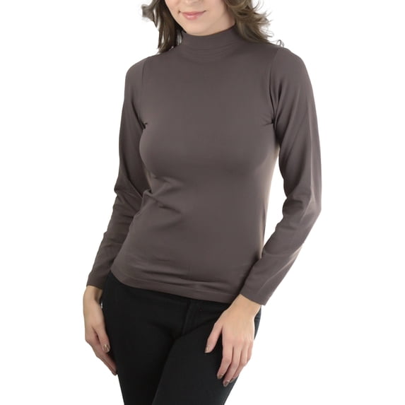 ToBeInStyle Women's Long Sleeve Turtle Neck Top