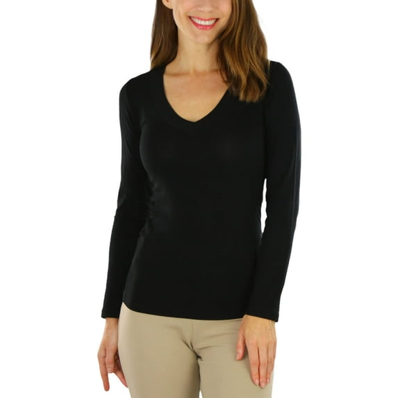 ToBeInStyle Women's Long Sleeve V-Neck T-Shirt