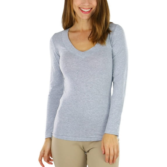 ToBeInStyle Women's Long Sleeve V-Neck T-Shirt