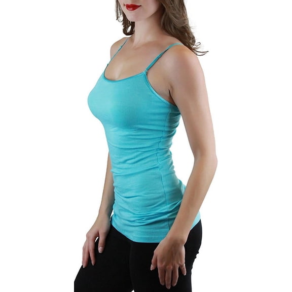ToBeInStyle Women's Long Tank Top w/ Adjustable Spaghetti Straps