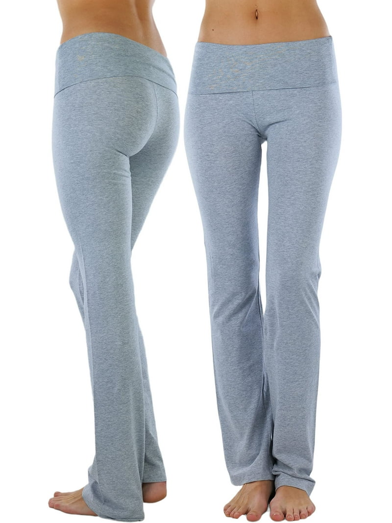 ToBeInStyle Women's Low Rise Sweatpants w/Fold-Over