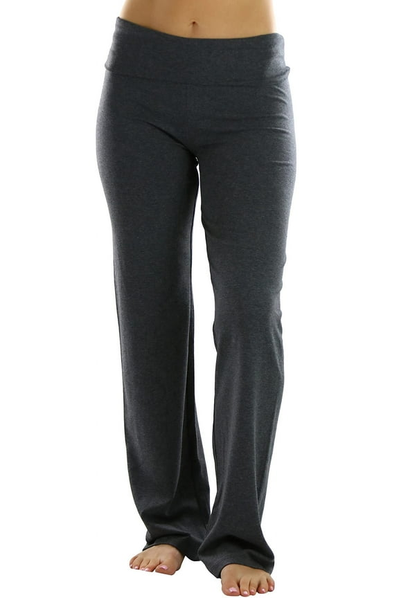 Women's Low Rise Sweatpants w/Fold-Over Waistband