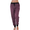 thumbnail image 1 of ToBeInStyle Women's Marled Print French Terry Jogger Pants with Cuff Ends, 1 of 7