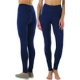 thumbnail image 1 of ToBeInStyle Women's Medium Weight Classic Breathable Cotton Legging - Navy - Small, 1 of 7