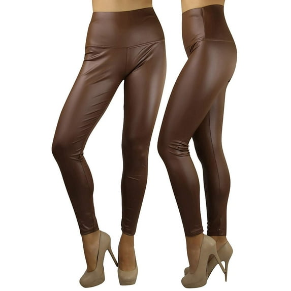 ToBeInStyle Women's Metallic High Waisted Treggins