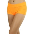 thumbnail image 1 of ToBeInStyle Women's Micro Mini Rave Booty Shorts Hipsters Cheeky Boyshorts - Neon Orange, 1 of 7