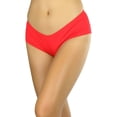 thumbnail image 1 of ToBeInStyle Women's Micro Mini Shorts - Red, 1 of 5