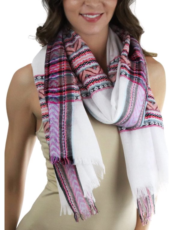 Women's Multi-Pattern Serape Inspired Scarf