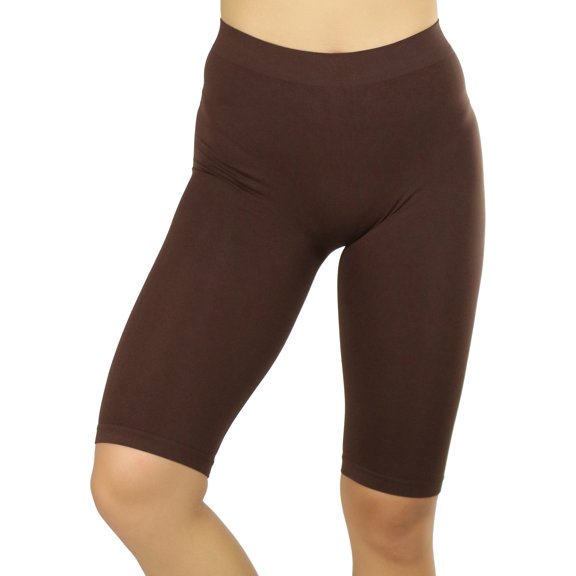 ToBeInStyle Women's Nylon 19" Knee Length Legging Shorts