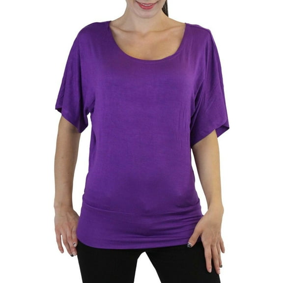 ToBeInStyle Women's Oversized Off The Shoulder Dolman Blouse