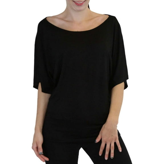 ToBeInStyle Women's Oversized Off The Shoulder Dolman Blouse