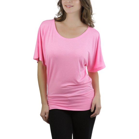 ToBeInStyle Women's Oversized Off The Shoulder Dolman Blouse
