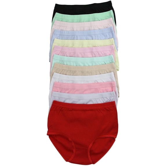 ToBeInStyle Women's Pack Of 12 High Waisted Panties