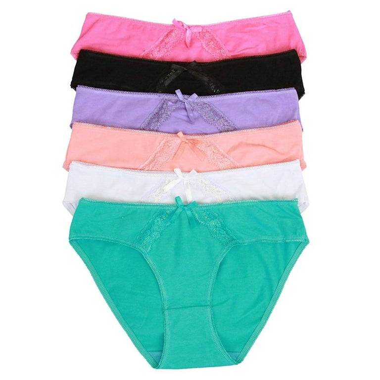 ToBeInStyle Women's Pack Of 6 Cotton Panties 