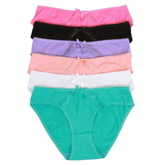 ToBeInStyle Women's Pack Of 6 Cotton Panties