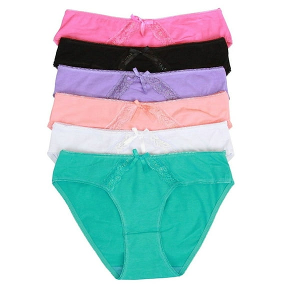 ToBeInStyle Women's Pack Of 6 Cotton Panties