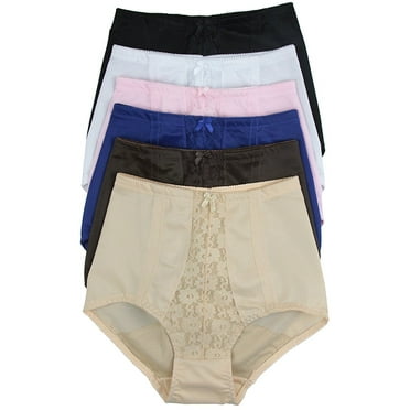 ToBeInStyle Women's Pack Of 6 High Waisted Control Briefs