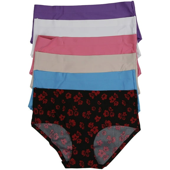 ToBeInStyle Women's Pack Of 6 Laser Cut Panties