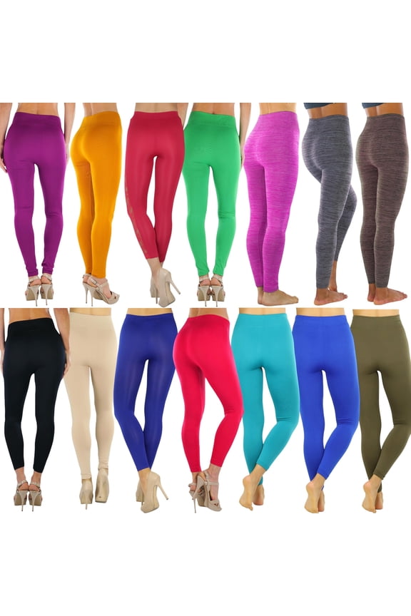 Women's Pack of 2 Randomly Assorted Leggings - One Size