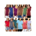 thumbnail image 1 of ToBeInStyle Women's Pack of 2 Randomly Assorted Short Sleeve T-Shirts - Small, 1 of 9