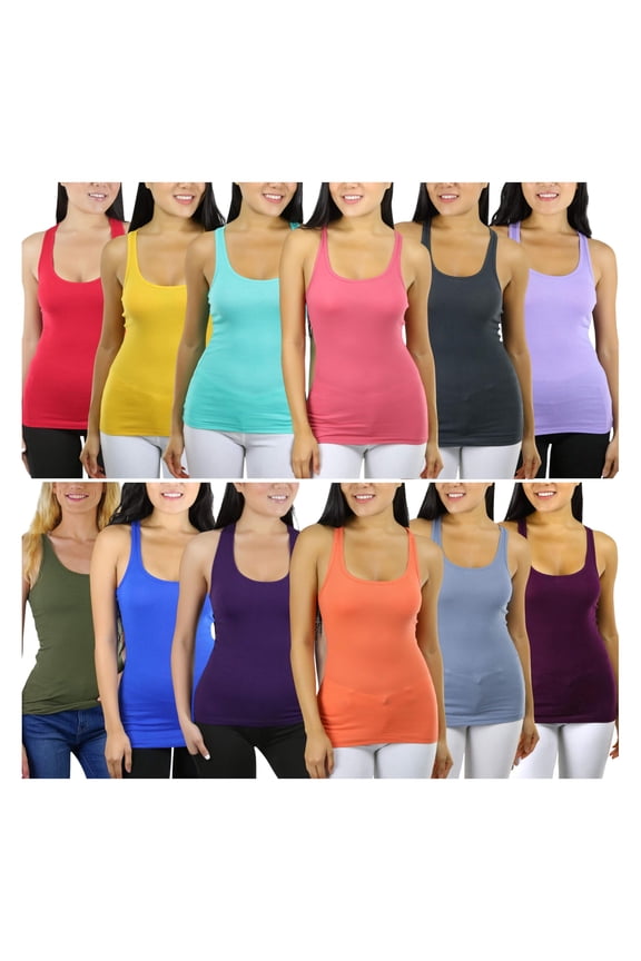 Women's Pack of 2 Randomly Selected Racerback Tank Top - Small