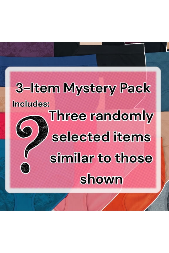Women's Pack of 3 Randomly Selected Seamless Stretch High Waist Briefs - OS