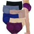 thumbnail image 1 of ToBeInStyle Women's Pack of 6 Enhancing Butt Boosting Padded Panty Briefs - Wild Berry, 1 of 7