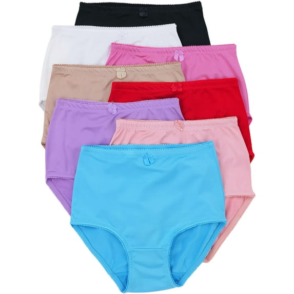 ToBeInStyle Women's Pack of 6 High-Rise Girdle Panties - Bold Assortment - 2XL