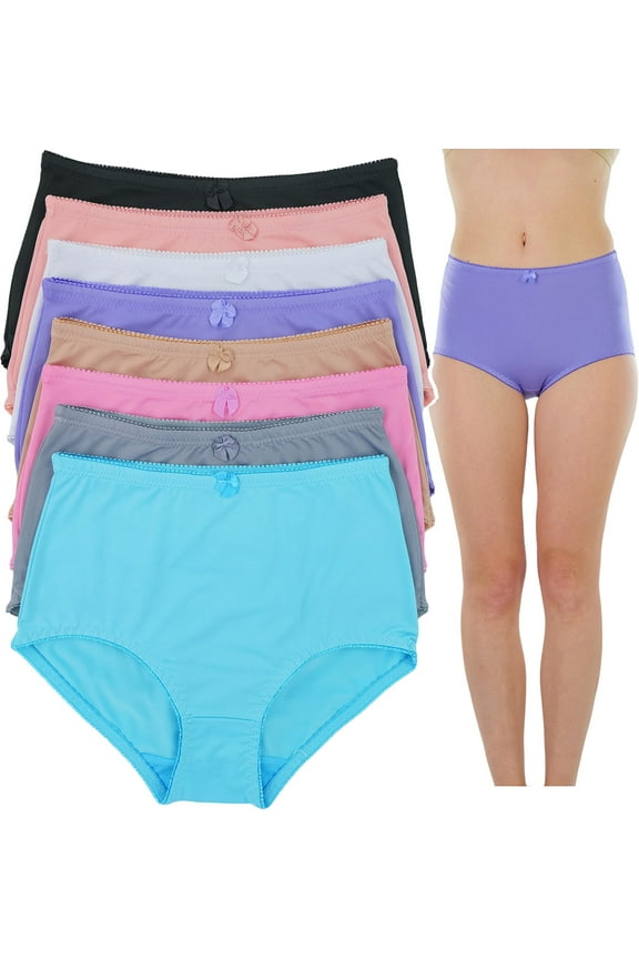 Women's Pack of 6 High-Rise Girdle Panties - Classic Assortment - 4XL