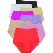 ToBeInStyle Women's Pack of 6 High-Rise Girdle Panties - Lovely Pastels - 2XL
