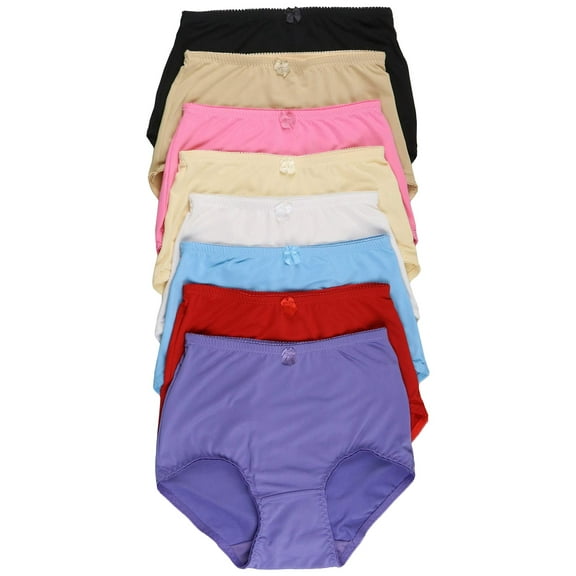 ToBeInStyle Women's Pack of 6 High-Rise Girdle Panties - Simple Basics - L
