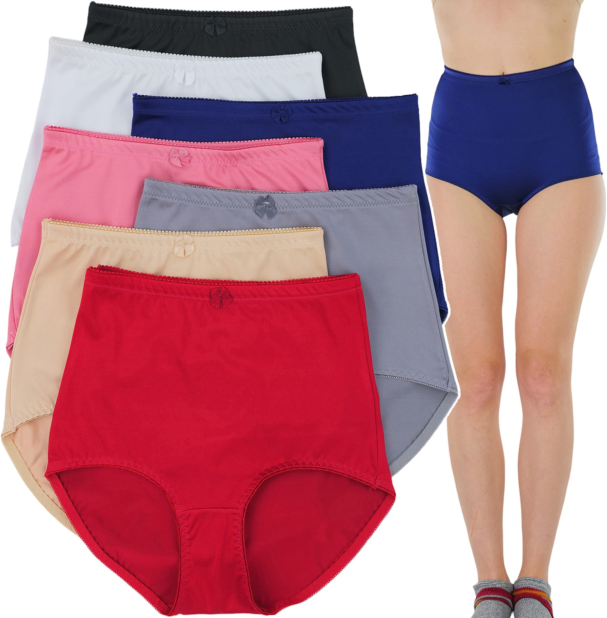 ToBeInStyle Women's High Waistband 21" Outseam Shorts - Soft Cotton Blend Pull-On Shorts - View #9