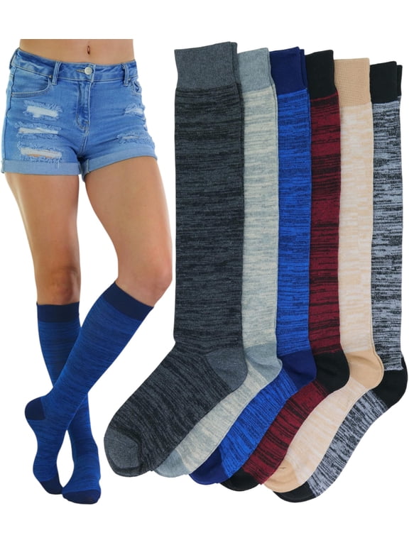 Women's Knee High Socks - Pack of 6