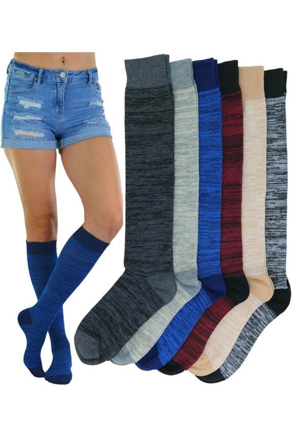 Women's Knee High Socks - Pack of 6
