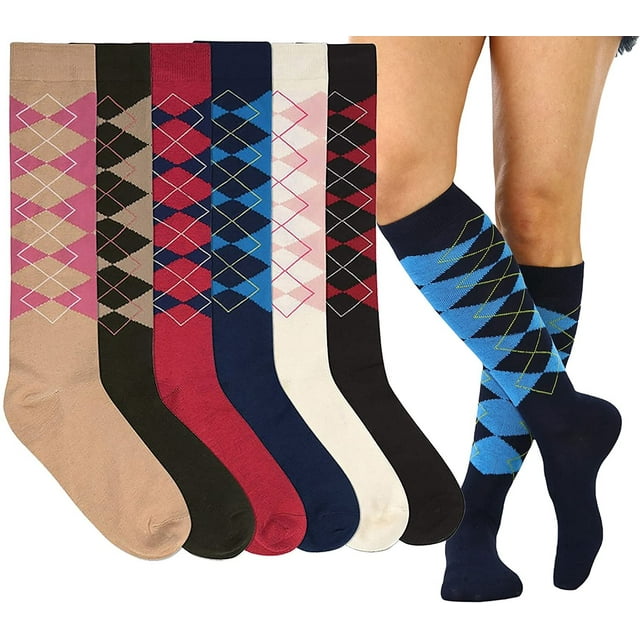 ToBeInStyle Women's Pack of 6 Knee High Socks