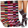 thumbnail image 1 of ToBeInStyle Women's Pack of 6 Knee High Socks, 1 of 6