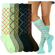 ToBeInStyle Women's Pack of 6 Knee High Socks