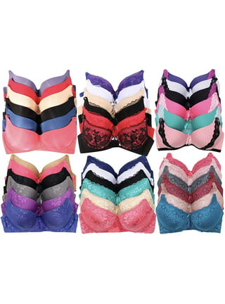 LELINTA 3 Pack Sexy Fashion Floral Lace Bandeau Bra Tube Top Stretchy  Strapless Bandeau Bra for Women Girls 