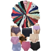 ToBeInStyle Womens Pack of 6 Mystery Panties - Briefs - L
