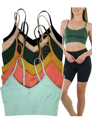 Women's Pack of 6 Seamless Solid Color Push Up Bras